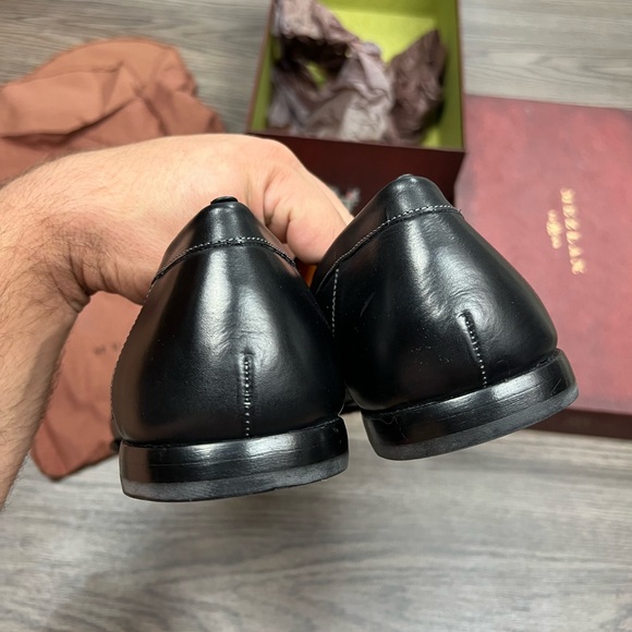 NEW Mezlan Black Polanco Loafers 11 M